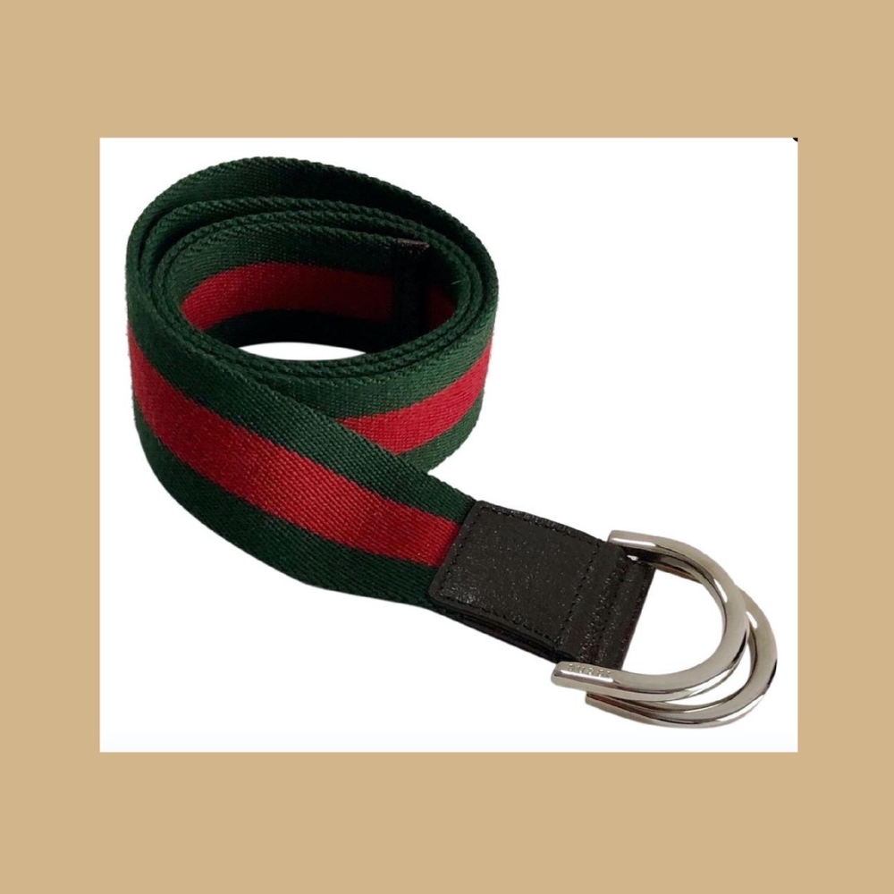 AUTH Gucci Web Belt